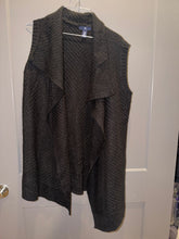 Load image into Gallery viewer, Gap long sweater vest Black sweater, big collar Women's - M

