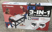Load image into Gallery viewer, Triumph, NEW, 48in Swivel, 3-in-1 Multi Game Table NIB
