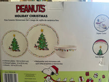 Load image into Gallery viewer, Peanuts Christmas Dinnerware Set 6 sets
