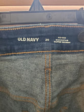Load image into Gallery viewer, Old navy midrise Rockstar super skinny jeans NWOT dark midrise skinny women's jeans old navy Women's 20
