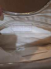 Load image into Gallery viewer, White House Black Market White Croc Embossed Fold Over Clutch. 13"L x 11"H Purse
