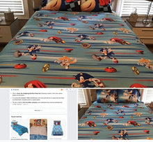 Load image into Gallery viewer, Sonic the Hedgehog Full Size Sheet Set Sonic the Hedgehog Full Sheet Set Full
