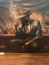 Load image into Gallery viewer, Bar canvas new Still in plastic 49 inches by 3 feet long nice goldfish frame

