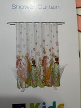 Load image into Gallery viewer, Disney Shower curtain 70x72 inches with 3 princess towel hooks all NWT
