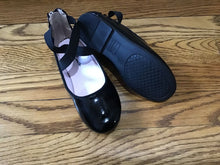 Load image into Gallery viewer, Nina Size 12 Black Dress Shoes W/ Zipper Size 12 Black Dress Shoes w/Elastic Straps &amp; Zipper 12 (Lil' Kid)
