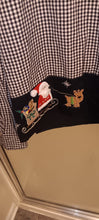 Load image into Gallery viewer, Vintage Christmas blouse Varies Christmas themed sewed on bottom Women's - M
