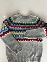 Load image into Gallery viewer, Boden 9-10, gray multi crewneck sweater, EUC 9

