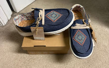 Load image into Gallery viewer, NWT Jean and tribal pattern Hey Dudes NWT Hey Dudes, tribal and Jean pattern 6 (Adult)
