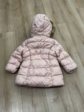 Load image into Gallery viewer, Michael Kors Michael Kors Girls Pink Puffer Coat Faux Fur Hood Size 3T 3T
