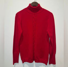 Load image into Gallery viewer, Hilary Radley for Katherine Barclay Sweater NWT Turtleneck, butter soft, Red, size XL Women's - XL
