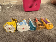 Load image into Gallery viewer, Toniebox and tonies Toniebox and Belle, Cinderella, Elsa, Moana and Rapunzel tonies

