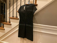 Load image into Gallery viewer, NWT Ann Taylor black dress Retail $198 see through at the top Women's 4

