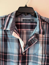 Load image into Gallery viewer, Nautica Men's Size 2XL Blue Plaid Shirt Short sleeve summer shirt. Great condition. Men's - XXL
