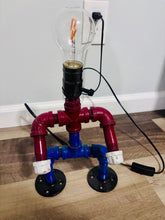 Load image into Gallery viewer, Custom Action Guy lamp Custom-made metal pipe lamp
