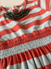 Load image into Gallery viewer, Matilda Jane Brown blue red striped dress 6
