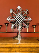 Load image into Gallery viewer, Hearth &amp; Hand Silver metal star clip Christmas tree topper by Hearth and Hand
