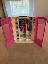 Load image into Gallery viewer, Barbie 13" x 10" Pink Barbie Wardrobe Closet Dolls and Accessories
