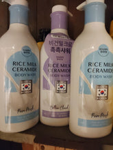 Load image into Gallery viewer, 3pack rice milk ceramide body wash 2 Pure musk &amp; 1 cotton cloud
