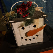 Load image into Gallery viewer, Wood block Halloween &amp; Christmas Bought at a craft fair, 2 sided
