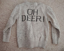 Load image into Gallery viewer, Next Adorable Rudolf Reindeer sweater with pom pom nose size 3-4 yr 3T
