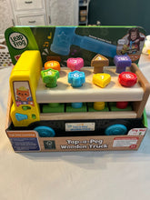 Load image into Gallery viewer, Leap Frog Tap A Peg wooden truck, NWT, never opened Educational
