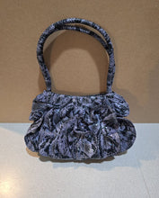 Load image into Gallery viewer, SR Squared by Sondra Roberts Purple Snakeskin Purse. 11"L x 13"H Purse
