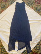 Load image into Gallery viewer, Davids bridal Sleeveless navy formal dress Women's 2

