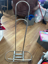 Load image into Gallery viewer, Very sturdy metal hanger stand holds 100s Silver metal hanger stang
