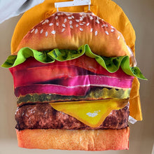 Load image into Gallery viewer, New cheeseburger costume. One size fits most adult costume. Double sided
