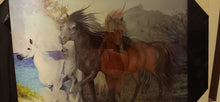 Load image into Gallery viewer, Wall art 3 d horses pic,  depending how you look at it
