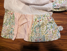 Load image into Gallery viewer, Carousel Designs set of 3 nursery items beautiful Crib skirt/dust ruffle, hanging diaper storage, changing pad cove Crib
