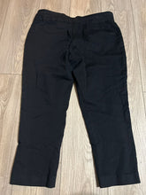 Load image into Gallery viewer, Croft and Barrow Black, petite ankle pants, very comfortable, stretchy Women's 14
