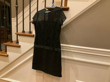 Load image into Gallery viewer, NWT Ann Taylor black dress Retail $198 see through at the top Women's 4
