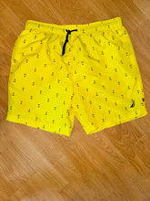 Load image into Gallery viewer, Nautica Mens yellow anchor swim trunks, size XL. Never worn! Men's - XL

