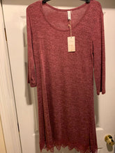 Load image into Gallery viewer, I love new with tags Super soft dress crocheted at the bottom Women's - M
