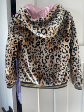 Load image into Gallery viewer, Chennault girl Leopard hooded jacket like new 10
