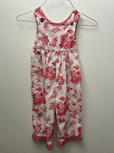 Load image into Gallery viewer, Kellys Kids Boutique Brand long all white and red floral pattern w/red bow 18 Months
