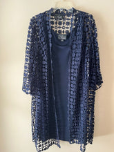 Load image into Gallery viewer, Alex Evenings Size 14W Blue Dress with Jacket NWT Alex Evenings Size 14W Navy Blue NWT mother of the bride Women's - XXL
