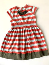 Load image into Gallery viewer, Matilda Jane Brown blue red striped dress 6
