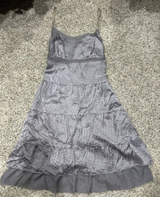 Load image into Gallery viewer, Fiori Di Zucca Grey Satin Sun Dress, ties in back Women's 8
