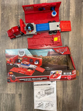 Load image into Gallery viewer, Disney Cars Transforming Mack Playset open box 2-in-1 Truck &amp; Tune-Up Station w Launcher. Will place back in box Toy Vehicles
