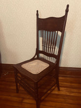 Load image into Gallery viewer, Antique newly caned chair 18L x 18W x 42 H
