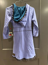 Load image into Gallery viewer, BNWT Matilda Jane size small wrap dress or jacket Purple, blue, brown button details and ruffles Women's 6
