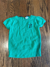 Load image into Gallery viewer, Janie and Jack 18-24 mos dark green short sleeved shirt with bow on back 18 Months
