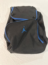 Load image into Gallery viewer, Jordan / Nike Black Jordan Duffel Blue Accent / NWOT

