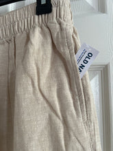 Load image into Gallery viewer, Old Navy NWT linen blend wide leg pants NWT Small linen wide leg high waist flax pants Women's 6

