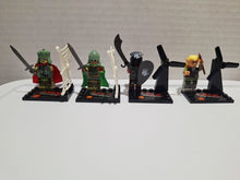 Load image into Gallery viewer, LELE Blocks "Lord of the Rings" Minifigures Set of 8 Figures and Animals
