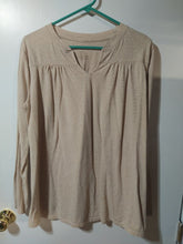Load image into Gallery viewer, Liz Lange maternity Gold sparkle long sleeve shirt Women's XL 16
