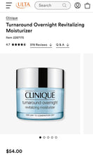 Load image into Gallery viewer, Clinique Turnaround Overnight Revitalizing moisturizer - NIB retail $54
