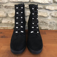 Load image into Gallery viewer, Women's Size 9 Lace Up Combat Boots NWT Black, faux suede, chunky heel 9 (Adult)
